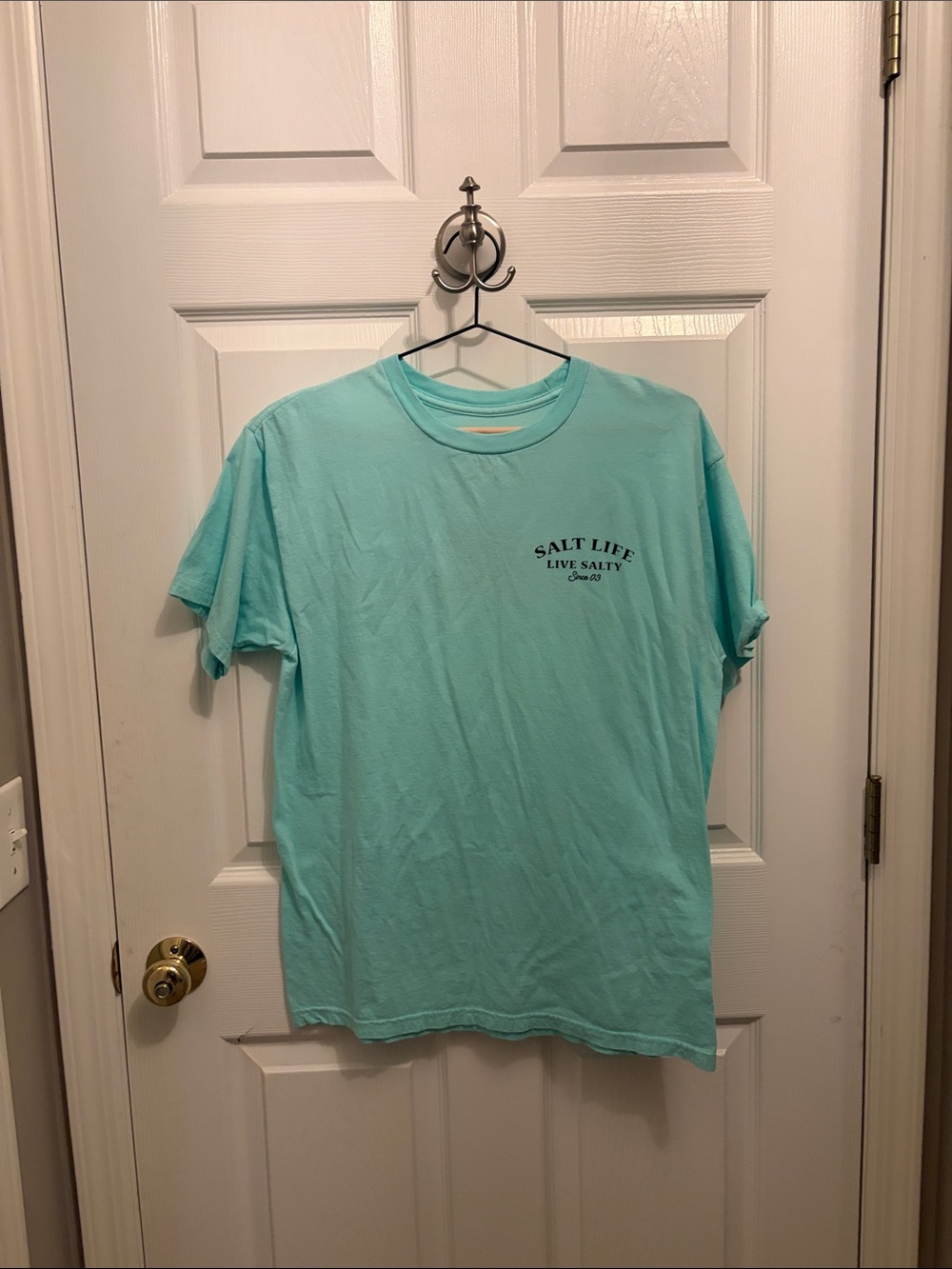 Salt Life Men's Short Sleeve Tee in Aqua